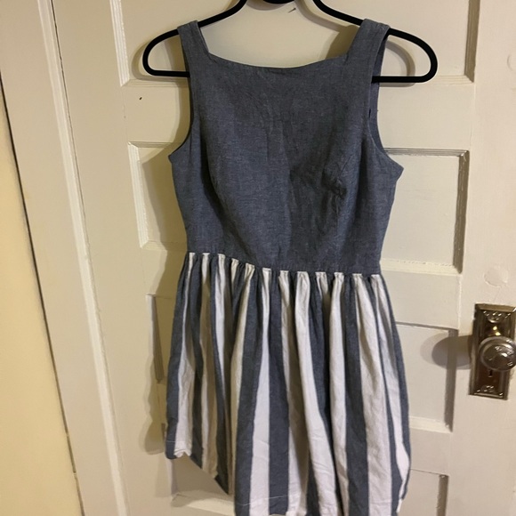 American Apparel Striped Linen Dress - Picture 2 of 6
